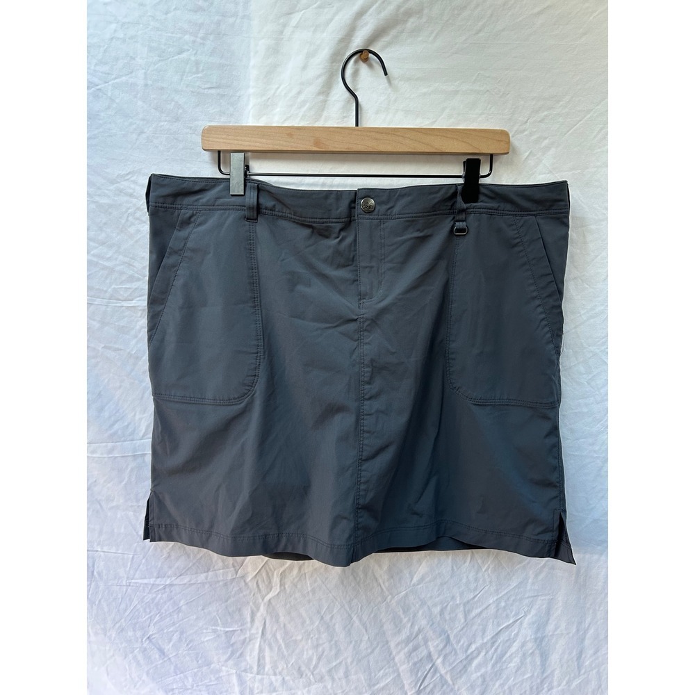 REI Skirt Women's Size 16 Gray Nylon Spandex Hiking Outdoor Skort Style